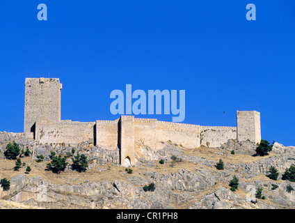 Spanien, Andalusien, Jaen Region, Burg-Parador (Hotel) von Santa Catalina Stockfoto