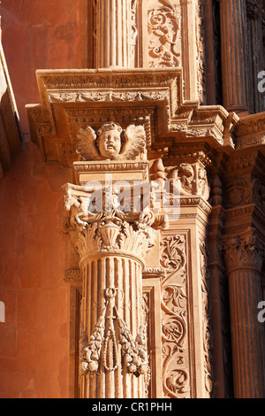 Detail am Haupteingang, Porta de Almudaina, Kathedrale La Seu, Palma de Mallorca, Mallorca, Balearen, Spanien, Europa Stockfoto