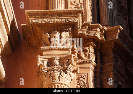 Detail am Haupteingang, Porta de Almudaina, Kathedrale La Seu, Palma de Mallorca, Mallorca, Balearen, Spanien, Europa Stockfoto