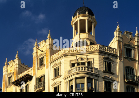 Spanien, Katalonien, Barcelona, Eixample Viertel, modernistischen Gebäude auf der Avinguda Diagonal Stockfoto