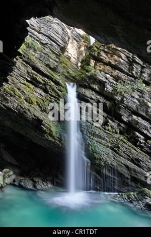 Thur Wasserfälle auf dem Saentisthur River, Unterwasser, Toggenburg, Kanton St. Gallen, Schweiz, Europa, PublicGround Stockfoto