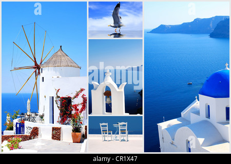 Sommer Fotos in Santorin, Griechenland Stockfoto