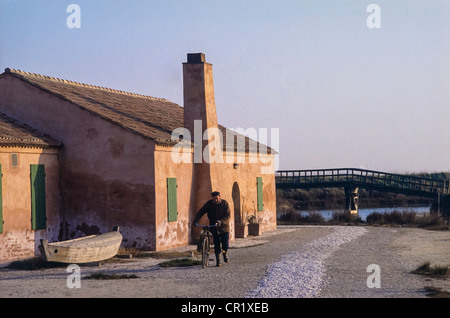 Europa Italien Emilia Romagna Provinz von Ferrara Lido Di Spina-Hütten Stockfoto