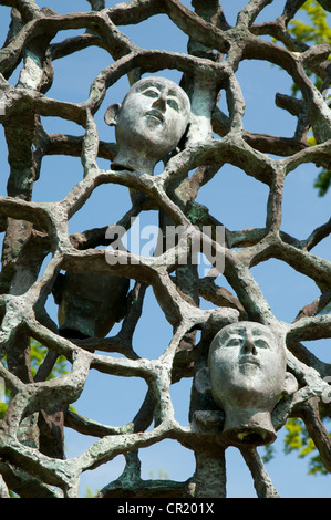 Denkmal für die Toten des Chemin des Dames, ersten Weltkrieg Denkmal, Plateau de Californie, Frankreich Stockfoto