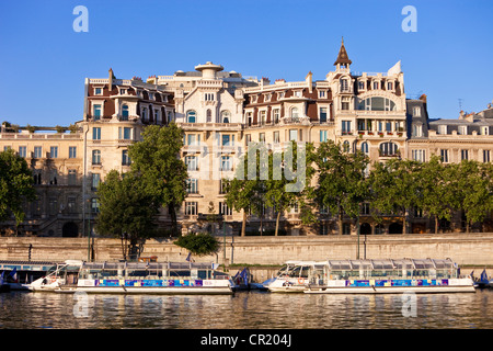 Frankreich, Paris, Seine Ufer, UNESCO-Welterbe, Quai Anatole France Stockfoto