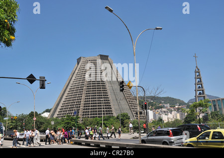 Metropolitan Cathedral of St. Sebastian, Rio de Janeiro, Brasilien Stockfoto