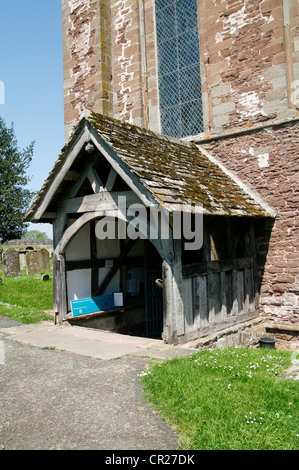 Süden Veranda Dore Abtei St. Mary's Pfarrkirche Abtei Dore Golden Valley Herefordshire England UK Stockfoto