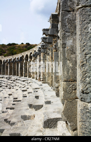 Antikes Theater Aspendos in der Nähe von Antalya, Türkei Stockfoto