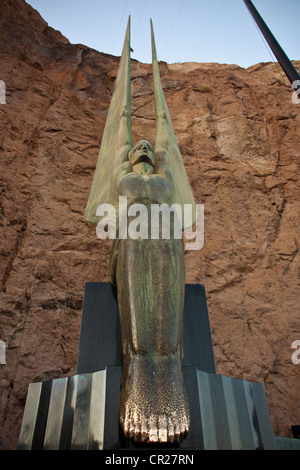 Denkmal für die Männer, die gebaut und starb den Hoover-Staudamm zwischen 1931/35 Gebäude. Lake Mead, Nevada, USA. Stockfoto