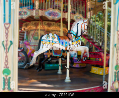 Karussell-Fahrt-Pferd Stockfoto