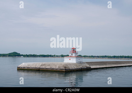 New York, Buffalo. Büffel wellenbrecher am Erie See. Stockfoto