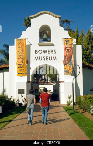 Bowers Museum beherbergt Exponate Weltklasse-Kunst und Kultur, aus denen es eine große Attraktion in Santa Ana in Orange County, Kalifornien, USA. Stockfoto