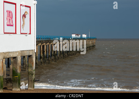 Pier von Felixstowe, Suffolk, England, UK. Stockfoto