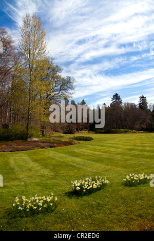 Spring Gardens Balmoral Castle Garden in Crathie, Cairngorms National Park, Aberdeenshire, Großbritannien Stockfoto