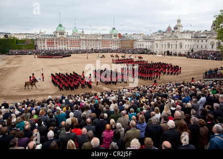 Trooping die Farbe, die Horse Guards Parade Stockfoto