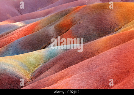 Vulcano Erde. Les Terres des Sept Couleurs. Chamarel, Mauritius Stockfoto