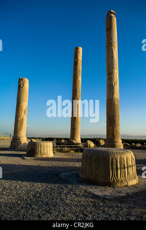 IRAN, Persepolis, Takht-e Jamshid, die zeremonielle Kapital von Achaemenid-Reich (ca. 550-330 v. Chr.), Stockfoto