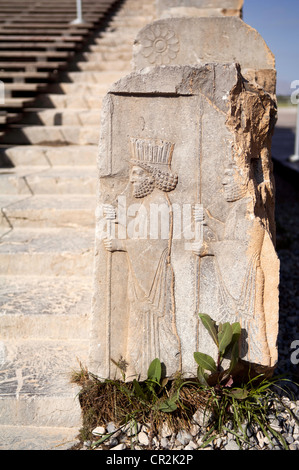 IRAN, Persepolis, Takht-e Jamshid, die zeremonielle Kapital von Achaemenid-Reich (ca. 550-330 v. Chr.), Stockfoto