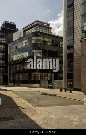 Ein Blick auf die alten Daily Express Gebäude Manchester Stockfoto