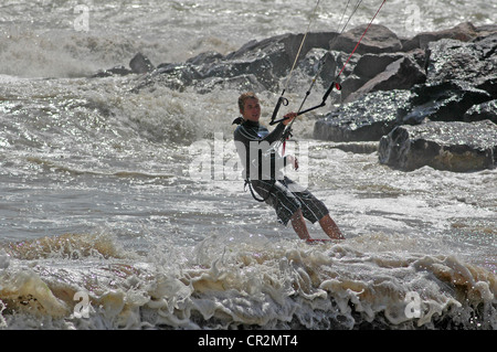 Kitesurfer Stockfoto