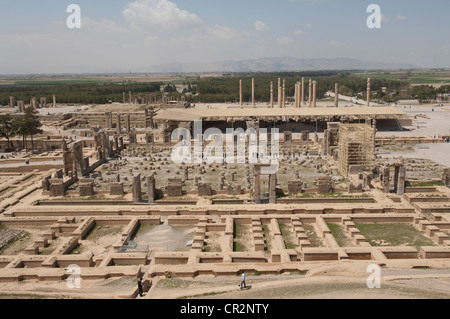 IRAN, Persepolis, Takht-e Jamshid, die zeremonielle Kapital von Achaemenid-Reich (ca. 550-330 v. Chr.), Stockfoto