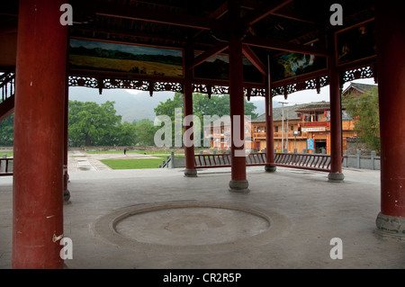 Main Drum Tower, Chejiang Dong Dorfes, im südlichen China Stockfoto