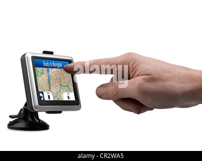 Bereit für die Navigation Stockfoto