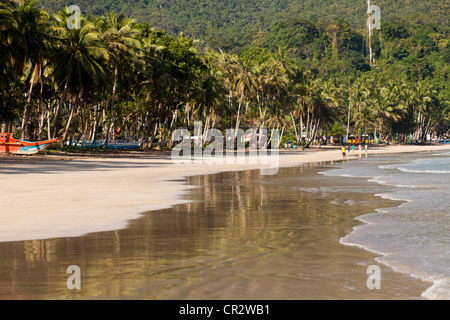 Die langen sandigen Strand von Sabang, Palawan, Philippinen, Asien Stockfoto