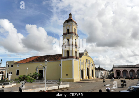 San Juan Bautista oder Bürgermeister Gemeindekirche, Remedios, Santa Clara Provinz, Santa Clara, Kuba, große Antillen, Caribbean Stockfoto