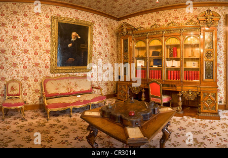 Frankreich, Paris, Victor Hugo Haus (Rohan-Guemene Hotel) befindet sich im Viertel Marais Stockfoto