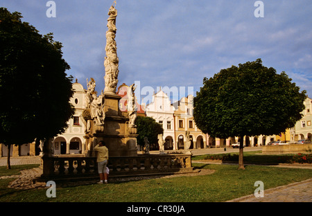 Tschechische Republik, Südmähren, Altstadt, Hauptplatz Stockfoto