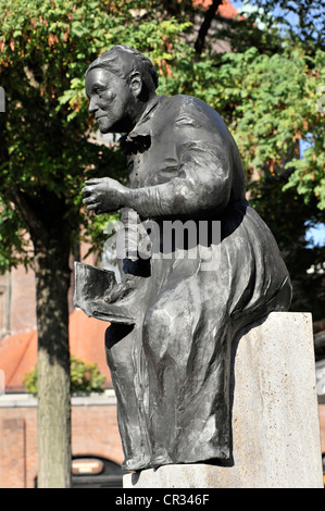 Brunnen-Figur, Elise Aulinger Brunnen von Toni Rueckel, 1977, Platz, Viktualienmarkt Viertel Altstadt-Lehel, München, Bayern Stockfoto