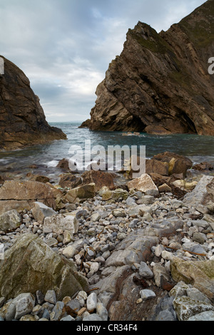 Stair Hole in der Nähe von Lulworth auf Jurassic Küste von Dorset Stockfoto