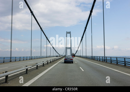 Storebæltsforbindelsen oder große-Belt-Brücke, Süddänemark, Dänemark, Europa Stockfoto