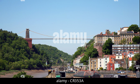 Clifton Suspension Bridge überspannt die Avon-Schlucht, Bristol Stockfoto