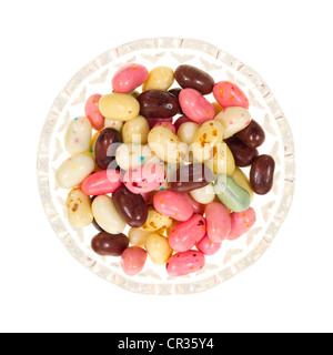 Eis aromatisiert Gummibärchen in Schälchen Stockfoto