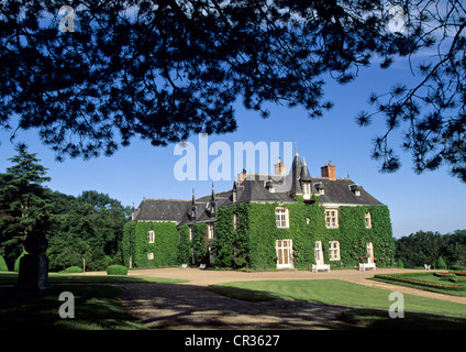 Frankreich, Indre et Loire, Touraine Region des französischen Schriftstellers Balzac, Sache, Chateau de Valesne, eines der Schlösser, die als ein Stockfoto