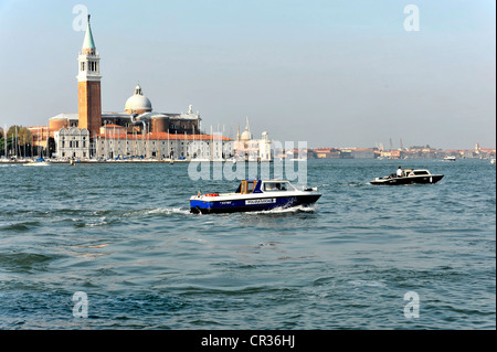 Insel San Giorgio Maggiore, gebaut von Andrea Palladio im Jahre 1565, UNESCO-Weltkulturerbe, Canale di San Marco Kanal, Venedig Stockfoto