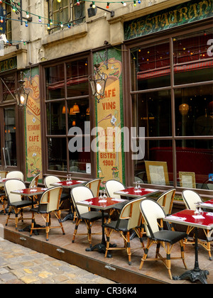 Paris Cafe Szene links St.germain Bankkreis Stockfoto