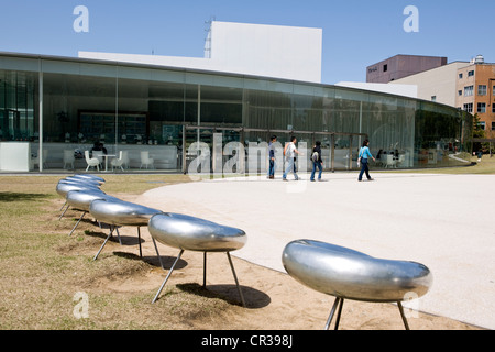 Japan, Insel Honshu, Chubu Region, Kanazawa, Museum für zeitgenössische Kunst des 21. Jahrhunderts Stockfoto