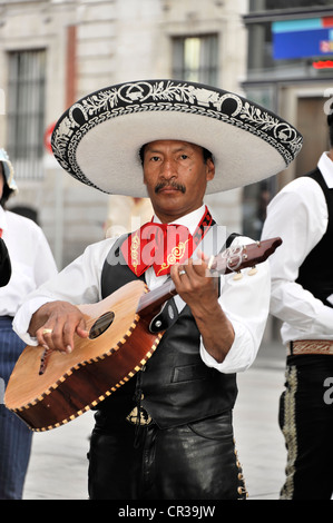 Mexikanische Musiker, Puerta del Sol, Madrid, Spanien, Europa Stockfoto