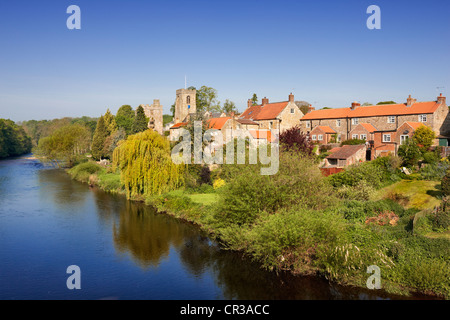 West-Biegert, einem Dorf am Fluss Ure in North Yorkshire Stockfoto