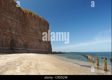 Roten Sandsteinfelsen auf der Insel Helgoland, Schleswig-Holstein, Deutschland, Europa Stockfoto