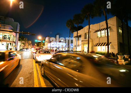 USA, Florida, Miami, Collins Avenue Stockfoto