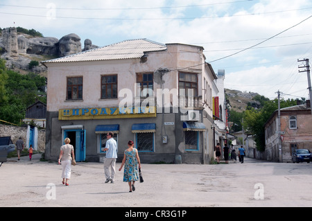 Platz in Bachtschissarai, Krim, Ukraine, Osteuropa Stockfoto