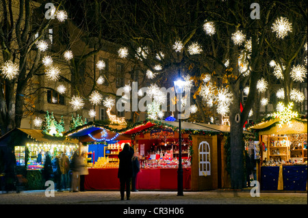 Christmas Market, Basel, Schweiz, Europe Stockfoto