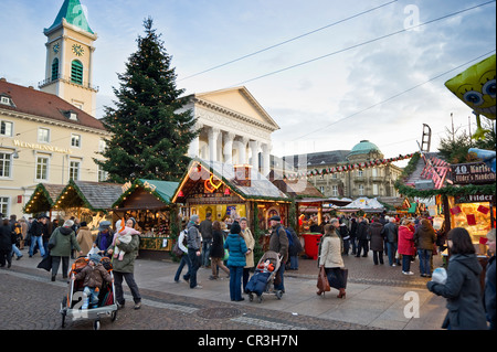 Weihnachten Markt, Karlsruhe, Baden-Württemberg, Deutschland, Europa Stockfoto
