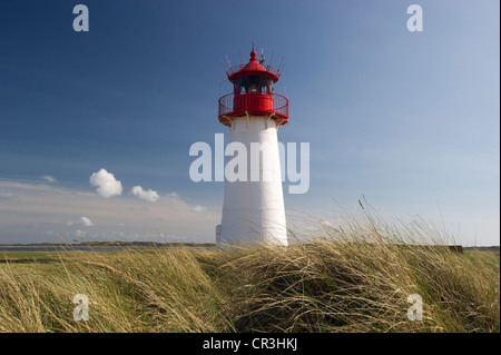 Liste-West Leuchtturm, Ellenbogen, Liste, Sylt, Schleswig-Holstein, Deutschland, Europa Stockfoto