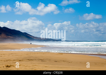 Strand, Playa de Cofete, Fuerteventura, Kanarische Inseln, Spanien, Europa Stockfoto