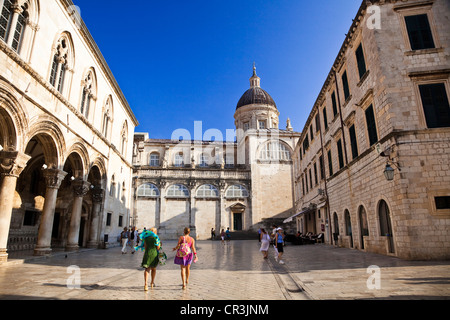 Kroatien, Dalmatien, dalmatinische Küste, Dubrovnik, historische Zentrum UNESCO-Welterbe Stockfoto